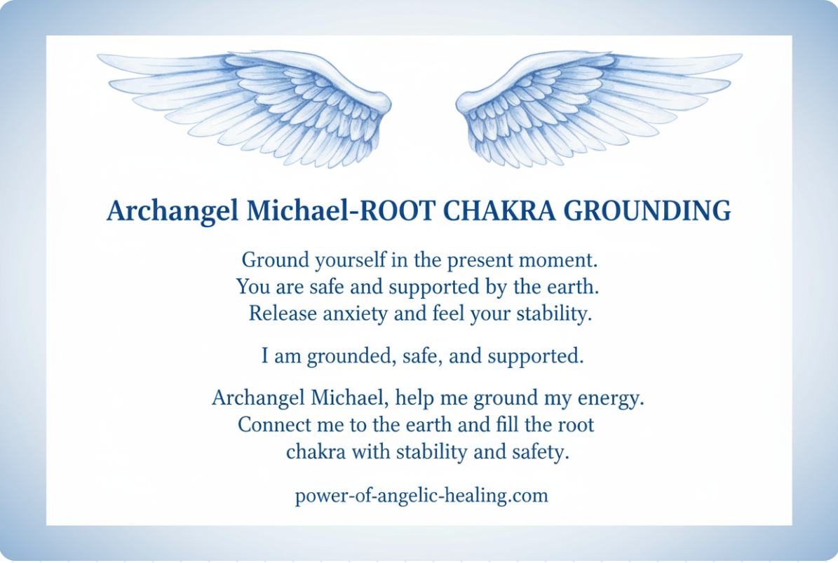 Archangel Michael-Root Chakra Grounding.