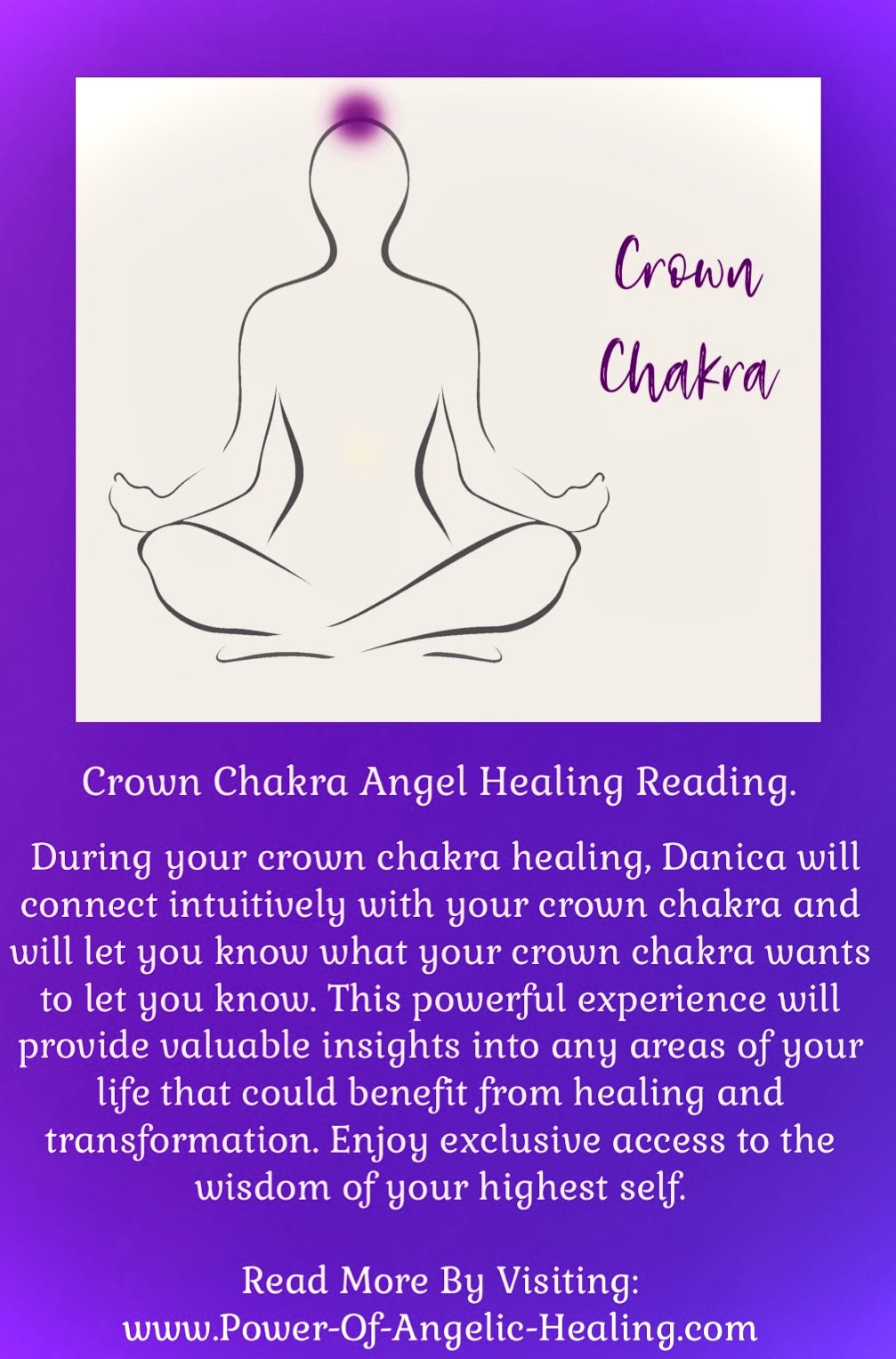 Crown Chakra Angel Healing Reading.