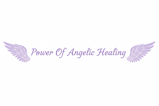 put lavender angel wings on each side of the logo. Power Of Angelic Healing