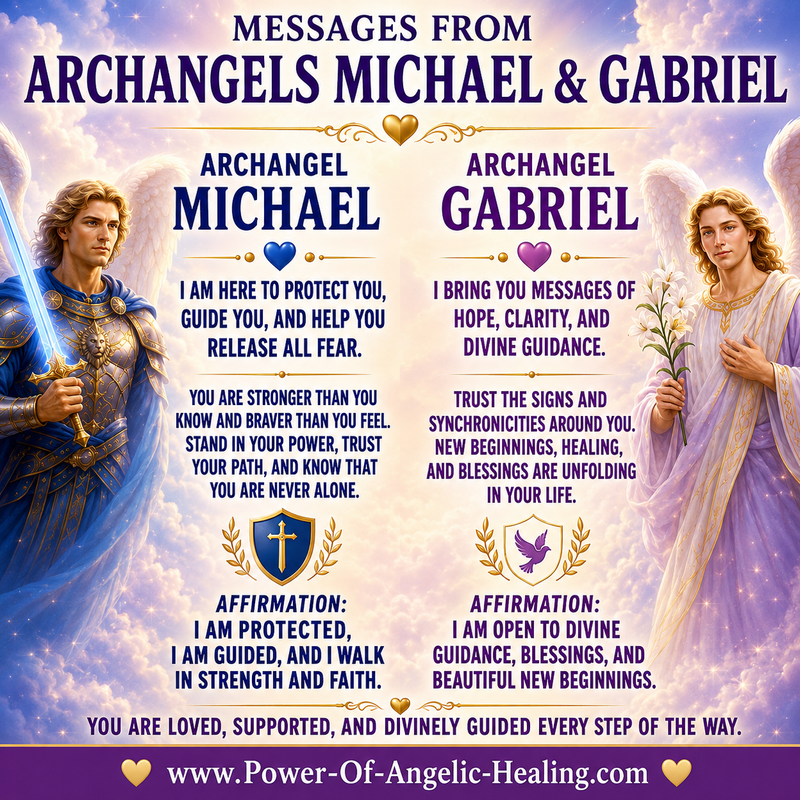 Messages from Archangels Michael & Gabriel ✨  Divine Protection, Guidance & New Beginnings
