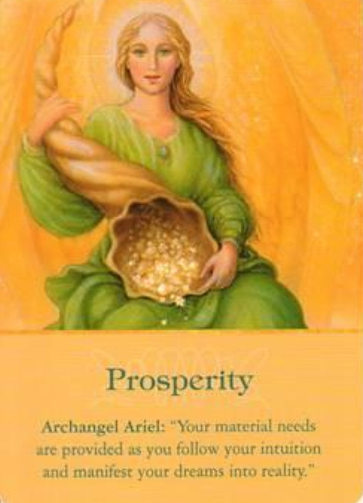 Archangel Ariel: Your Material needs are provided as you follow your intuition and manifest your dreams into reality.