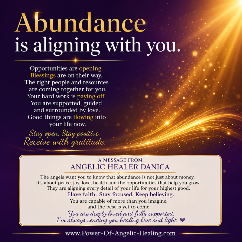 Abundance Is Aligning With You ✨