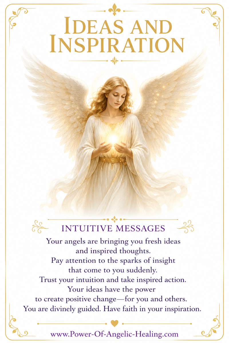 Ideas & Inspiration — A Divine Message from Your Angels