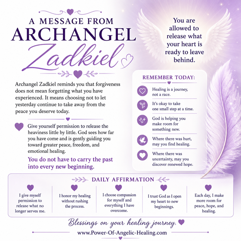 A Message From Archangel Zadkiel: Finding Peace Through Letting Go