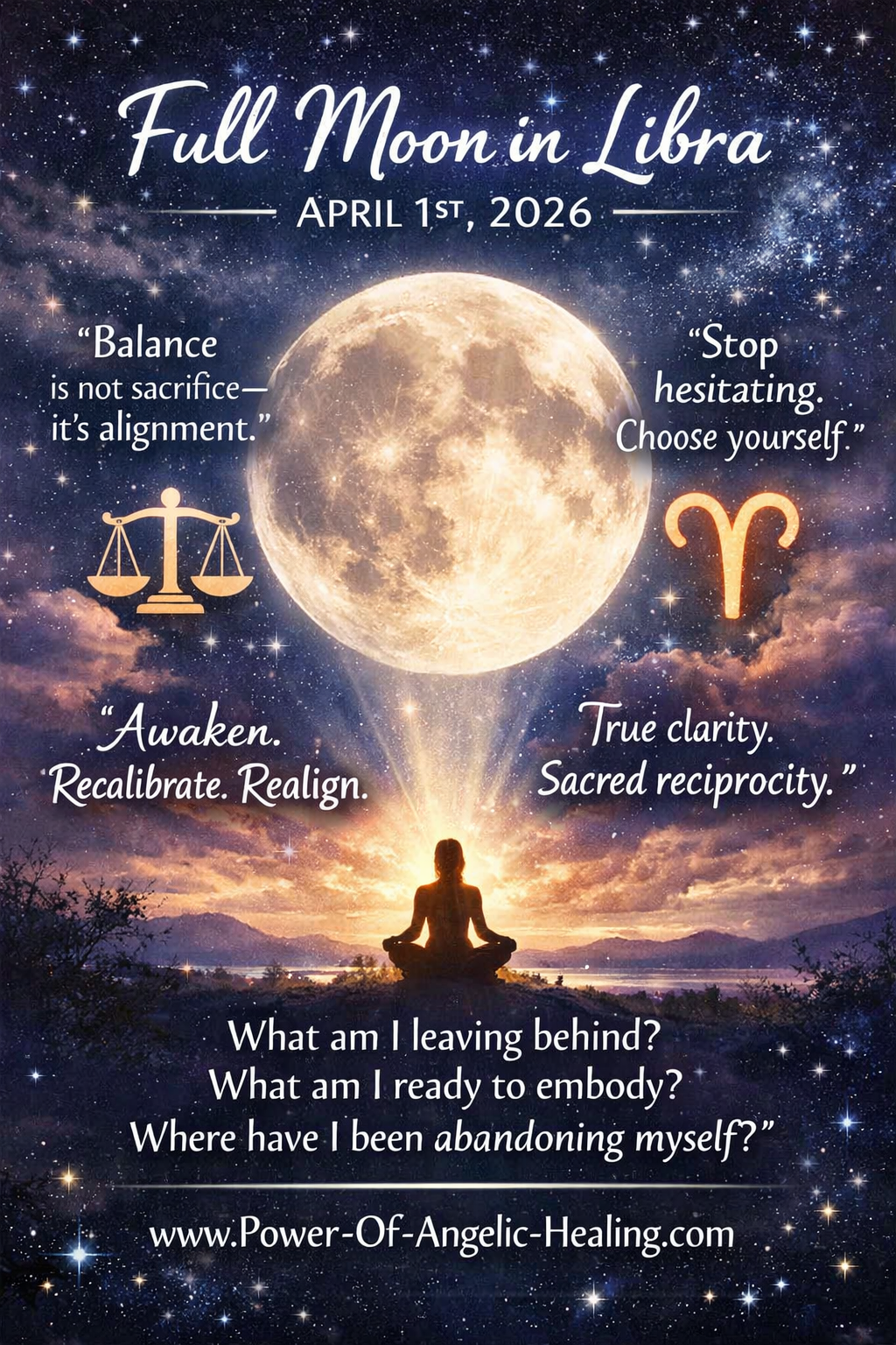 Full Moon in Libra — April 1st, 2026: A Threshold Between Self and Soul