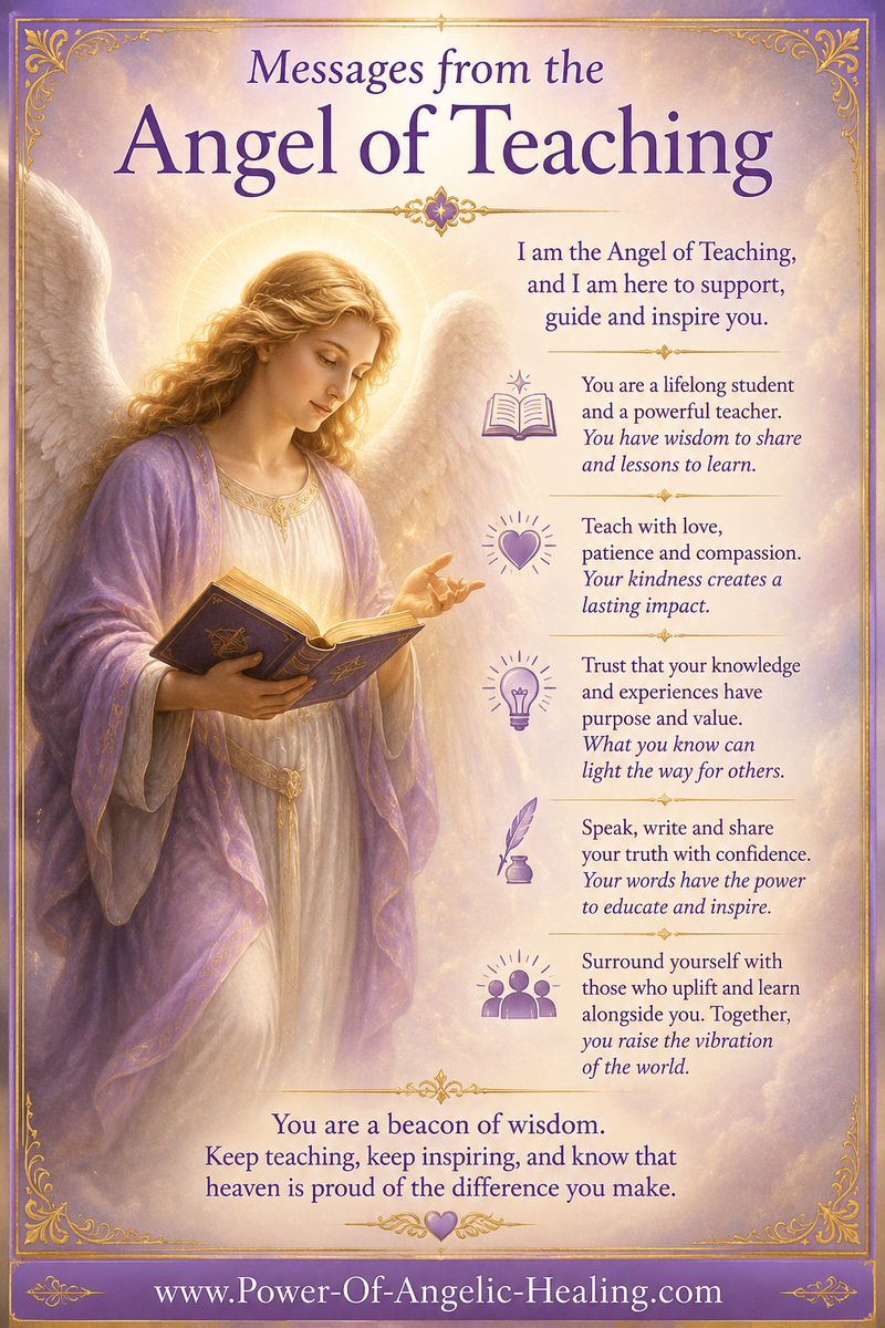 Messages from the Angel of Teaching  A Gentle Reminder That Your Wisdom Has Purpose