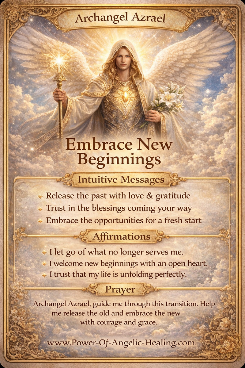 Embracing Endings as Sacred Beginnings 👼 A Message from Archangel Azrael