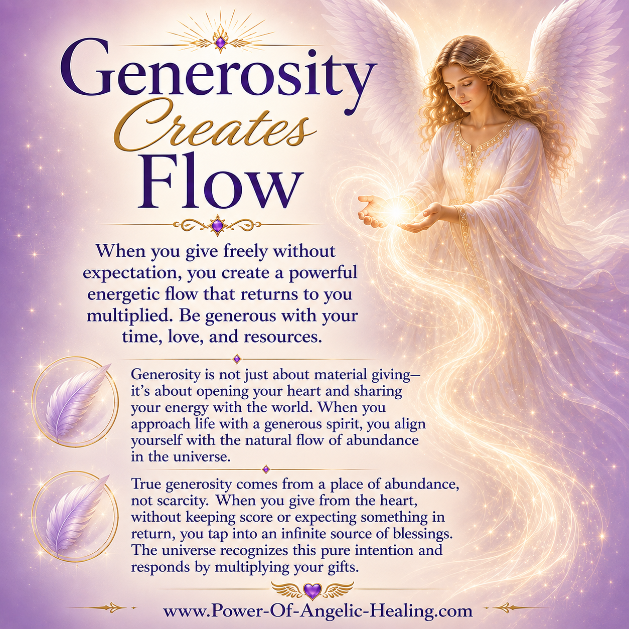 Generosity Creates Flow