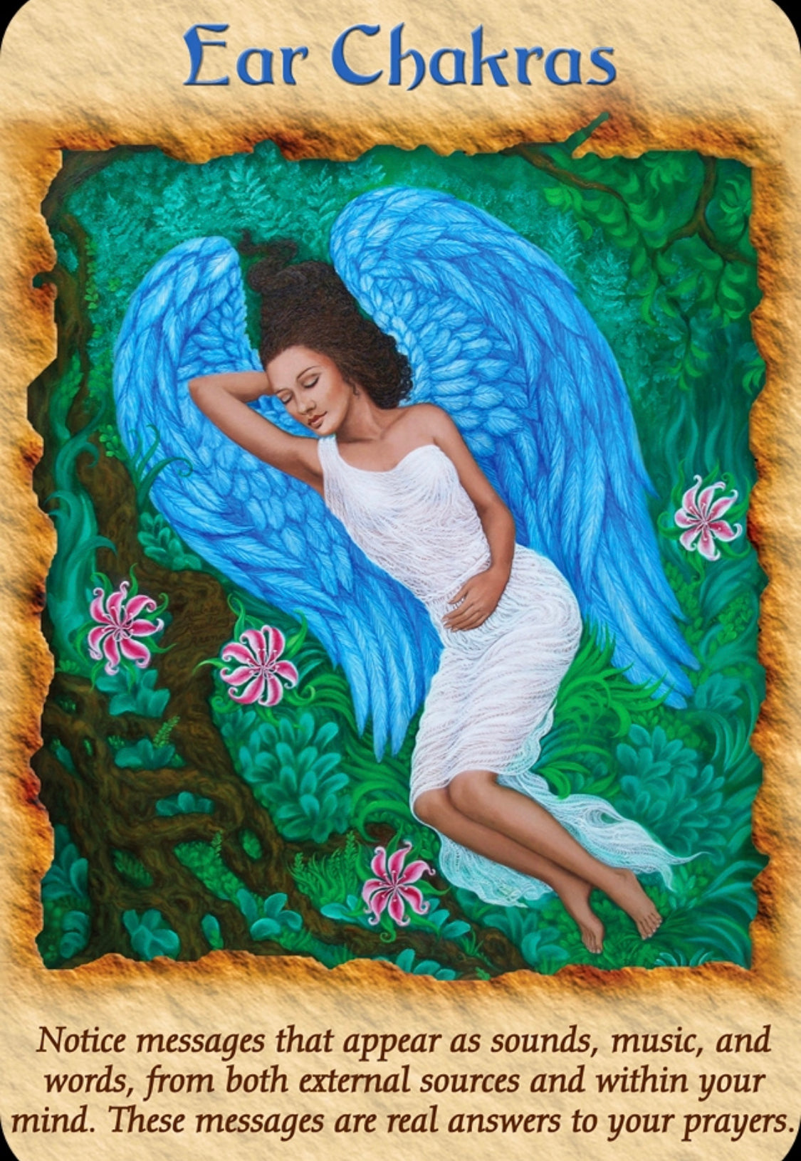 Notice messages that appear as sounds, music, and words, from both external sources and within your mind.  These messages are real answers to your prayers.