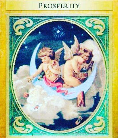 Prosperity from Archangel Gabriel oracle cards.