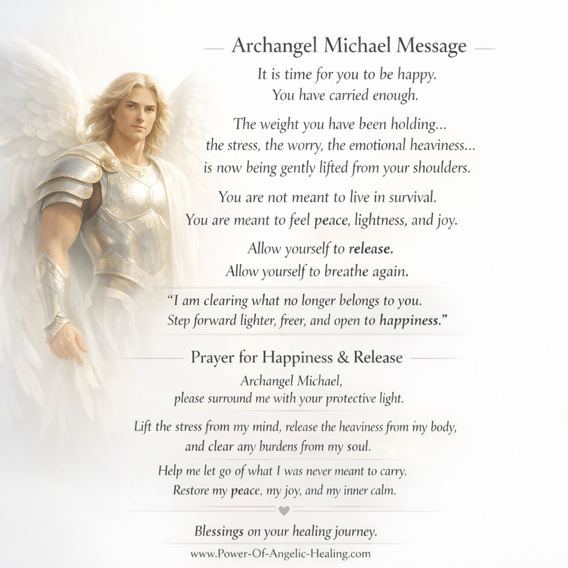 Archangel Michael Message: It Is Time for You to Be Happy