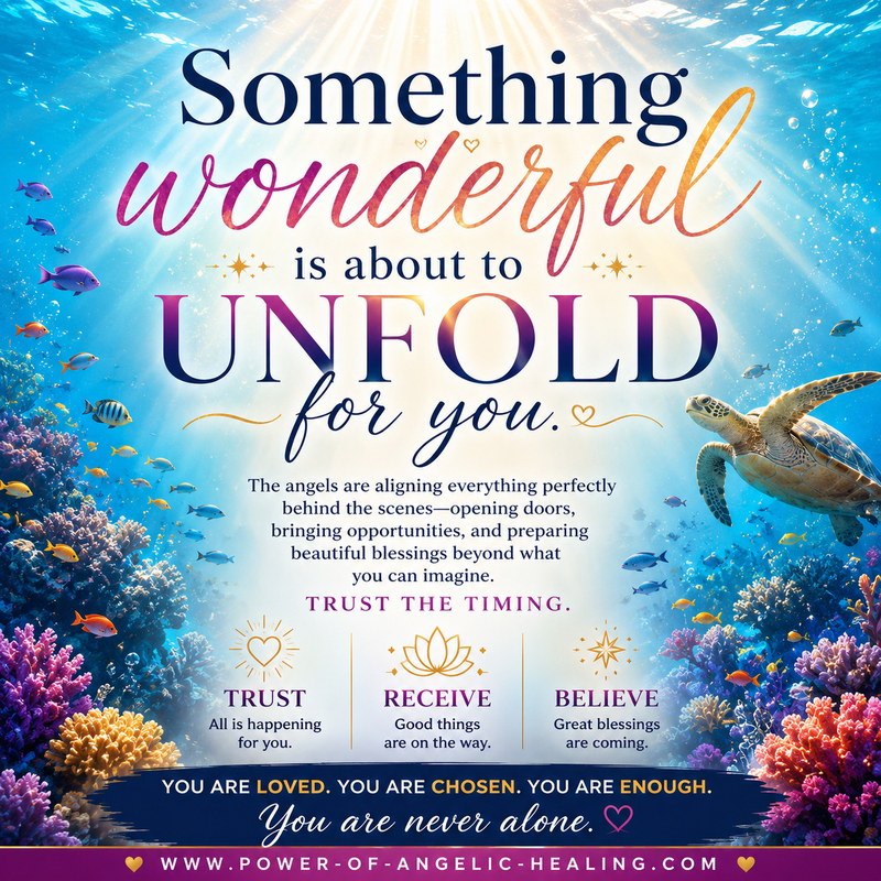 Something Wonderful Is About to Unfold for You
