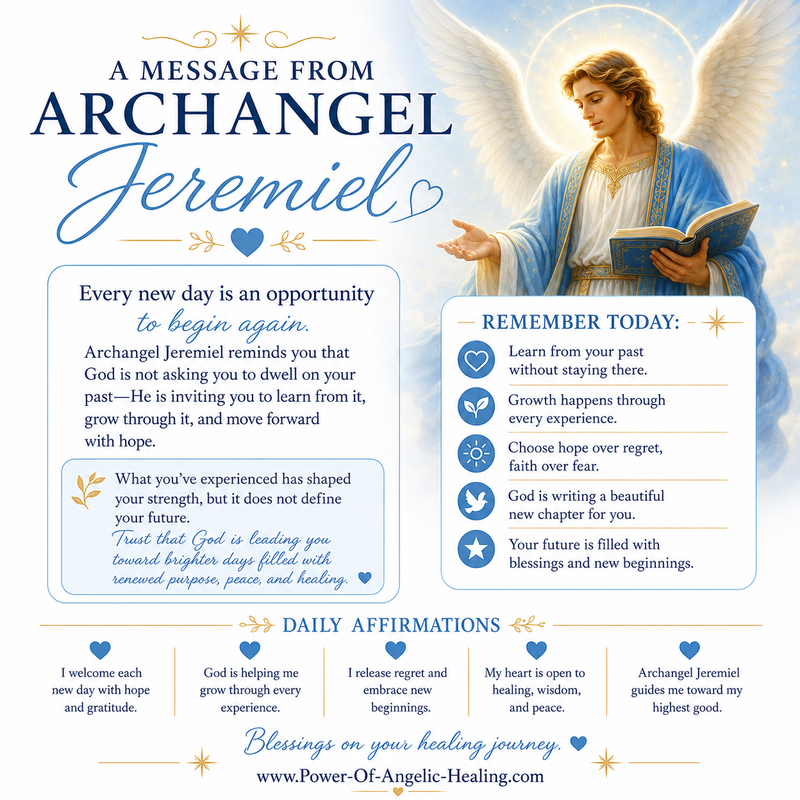 A Message From Archangel Jeremiel: Every New Day Is an Opportunity to Begin Again
