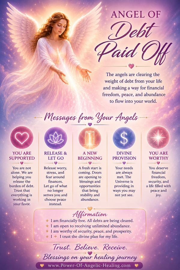 Angel of Debt Paid Off: A Message of Financial Freedom and Divine Support