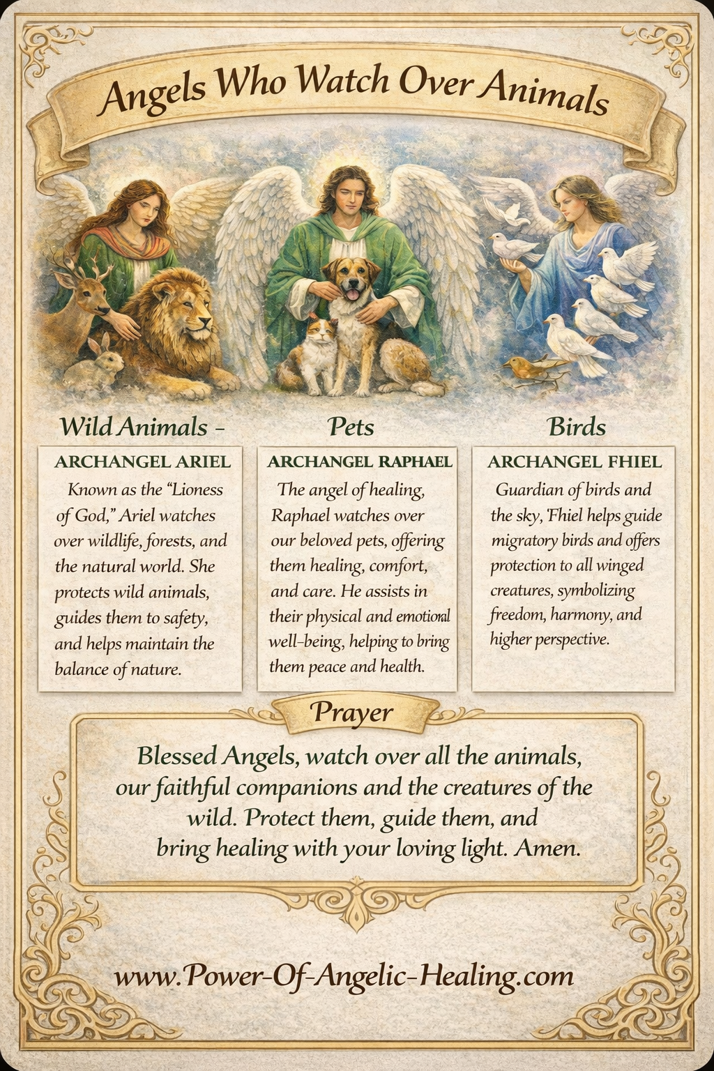 Angels Who Watch Over Animals: The Archangels Guiding and Protecting the Animal Kingdom