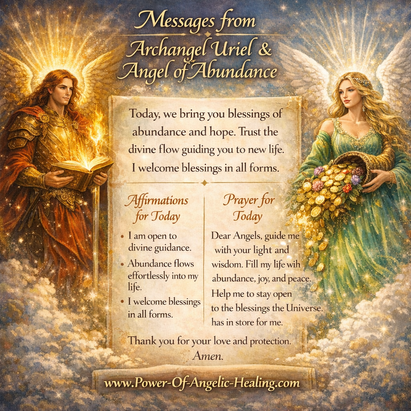 Messages from Archangel Uriel & the Angel of Abundance