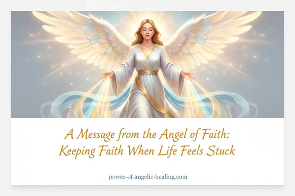 A Message from the Angel of Faith: Keeping Faith When Life Feels Stuck.