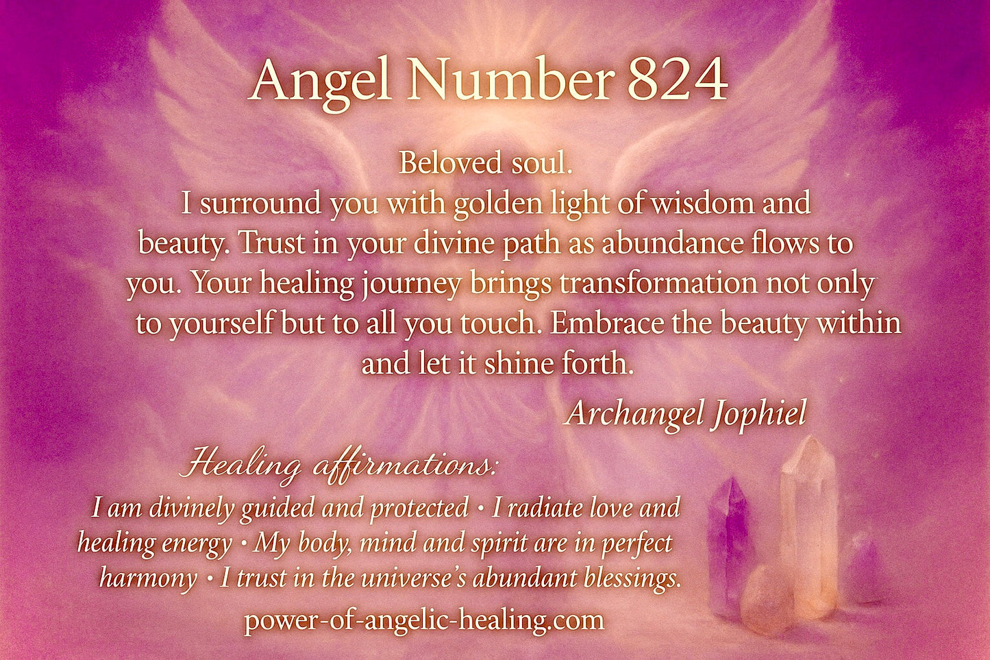 Angelic message for 824