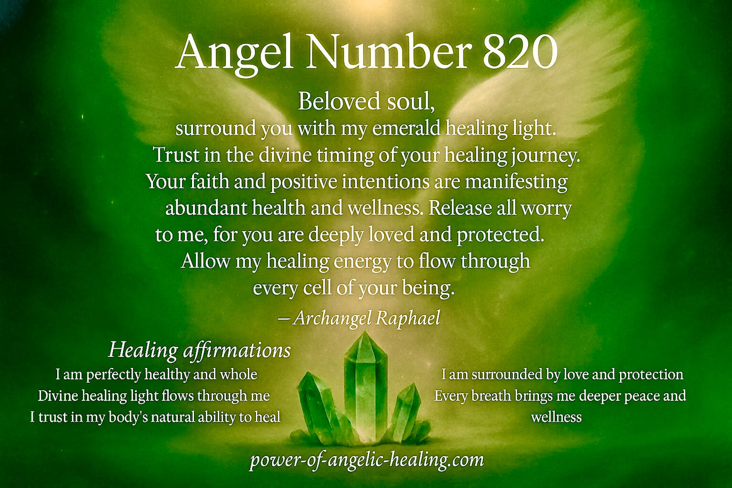 Angelic message for 820.