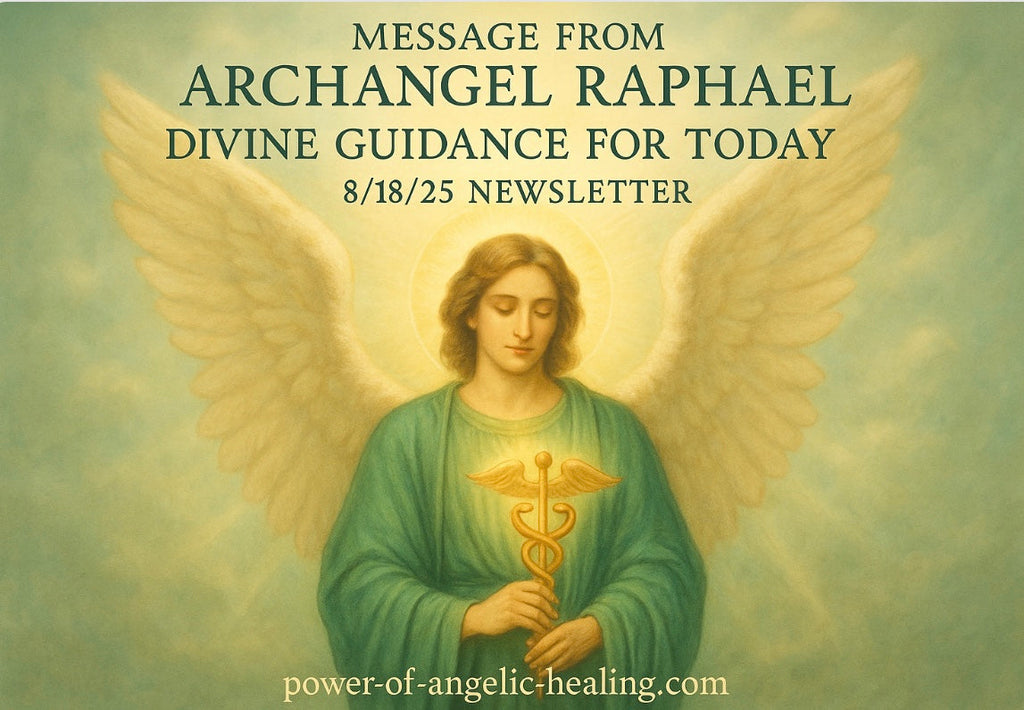 MESSAGE FROM ARCHANGEL RAPHAEL DIVINE GUIDANCE FOR 8/18/25 NEWSLETTER