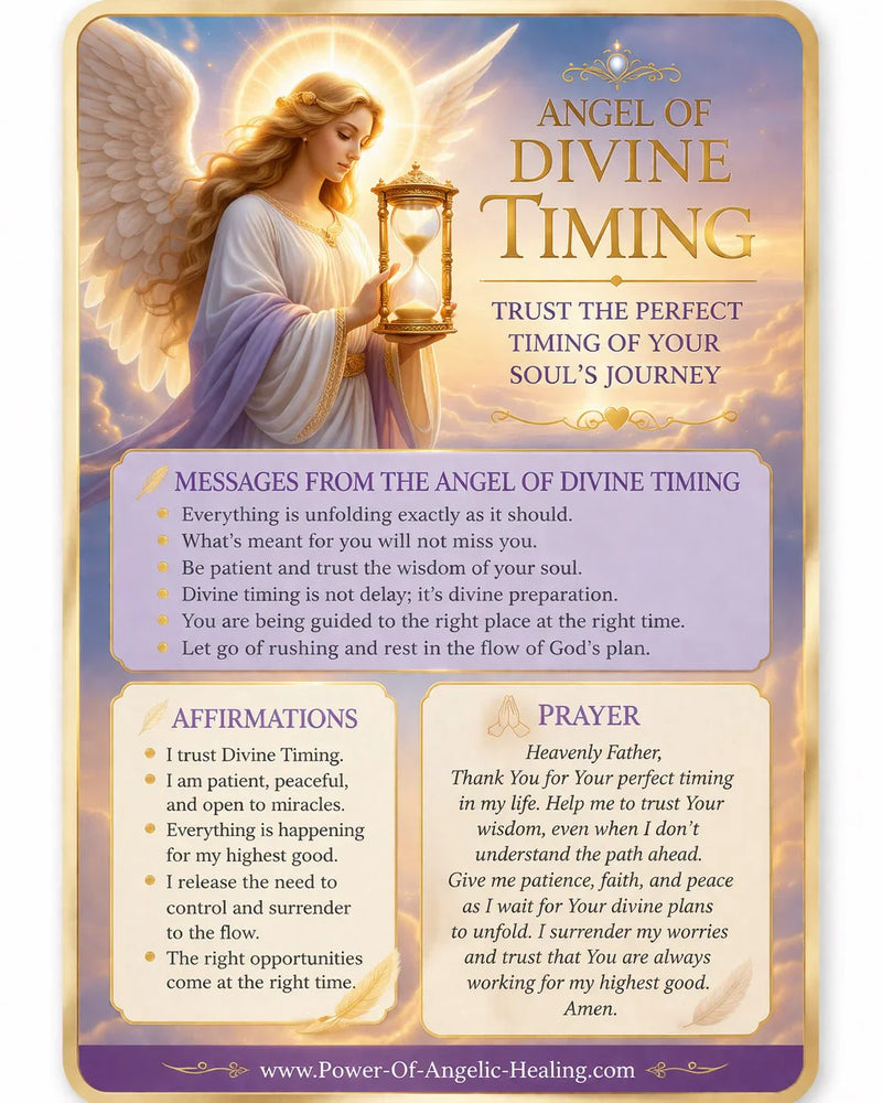 Angel of Divine Timing✨Trusting the Unfolding of Your Journey