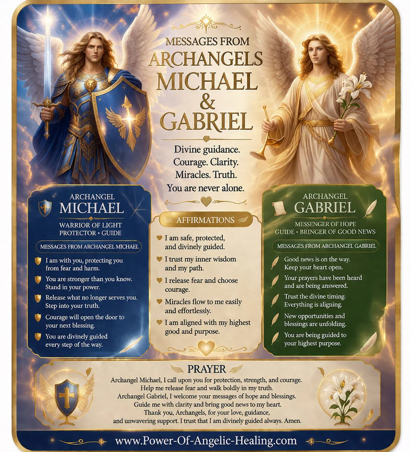 Messages from Archangels Michael & Gabriel✨Protection, Guidance, and Divine Communication