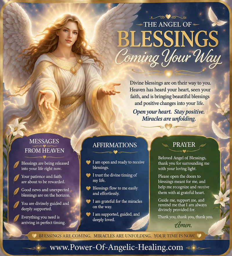 The Angel of Blessings Coming Your Way✨Trust That What Is Meant for You Is Already Arriving