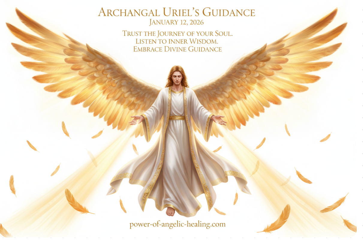 On January 12, 2026, Archangel Uriel, the Angel of Wisdom and Light, watches over you with profound love and guidance.