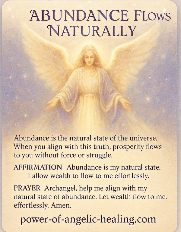Abundance Flows Naturally