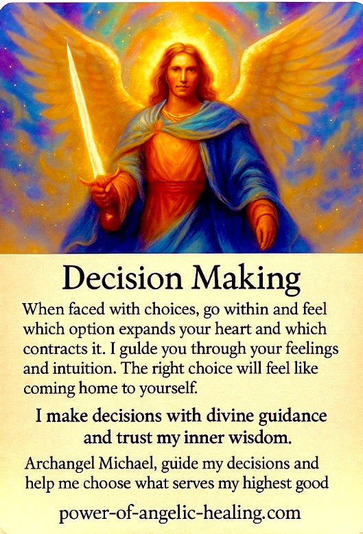 Archangel Michael's Divine Guidance on Decision Making