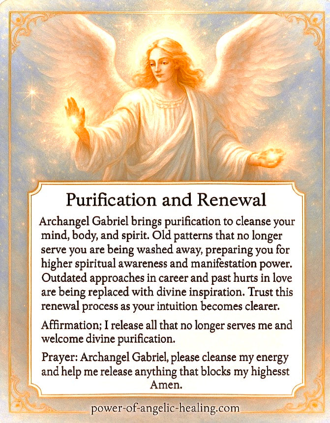 Purification and Renewal: A Divine Message from Archangel Gabriel