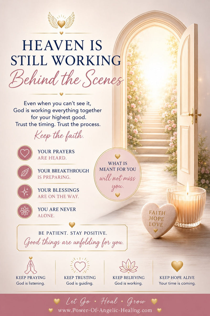 Heaven Is Still Working Behind the Scenes. Trusting God When You Can't Yet See the Answer.