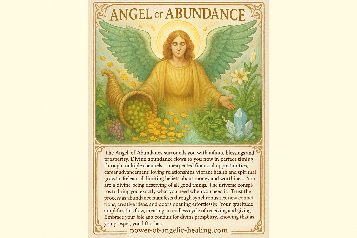 Angel of abundance 🙏👼🪽