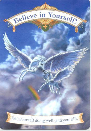 Believe in Yourself! See yourself doing well, and you will.