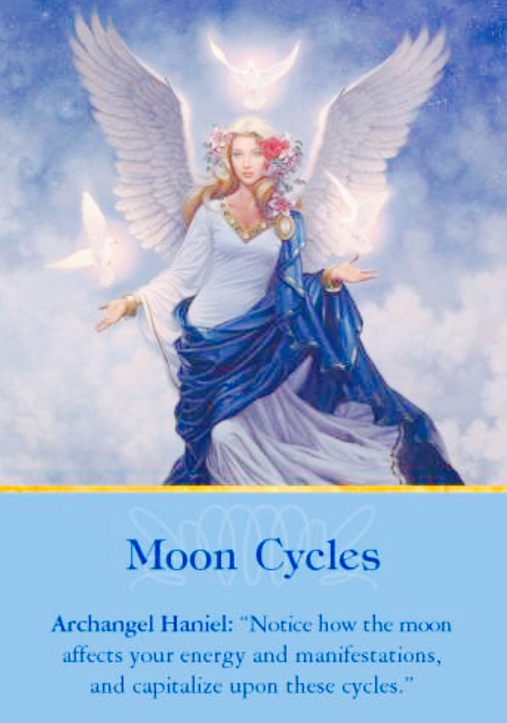 Archangel Haniel: “Notice how the moon affects your energy and manifestations, and capitalize upon these cycles.”