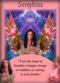 I am the Angel of Families. A happy change or addition is coming to your family.