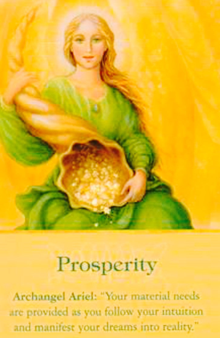 Archangel Ariel: Your Material needs are provided as you follow your intuition and manifest your dreams into reality.