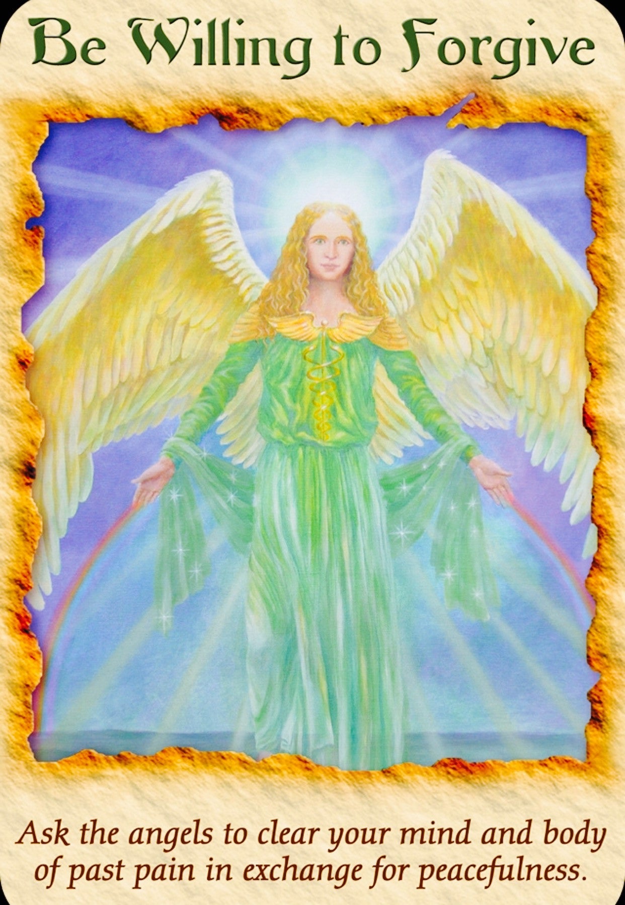 Archangel Raphael: Be Willing To Forgive: “Ask the angels to clear your mind and body of past pain in exchange for peacefulness.”