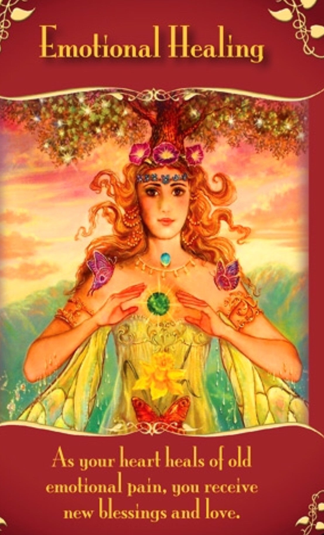 Emotional Healing: “As your heart heals of old emotional pain, you receive new blessings and love.”