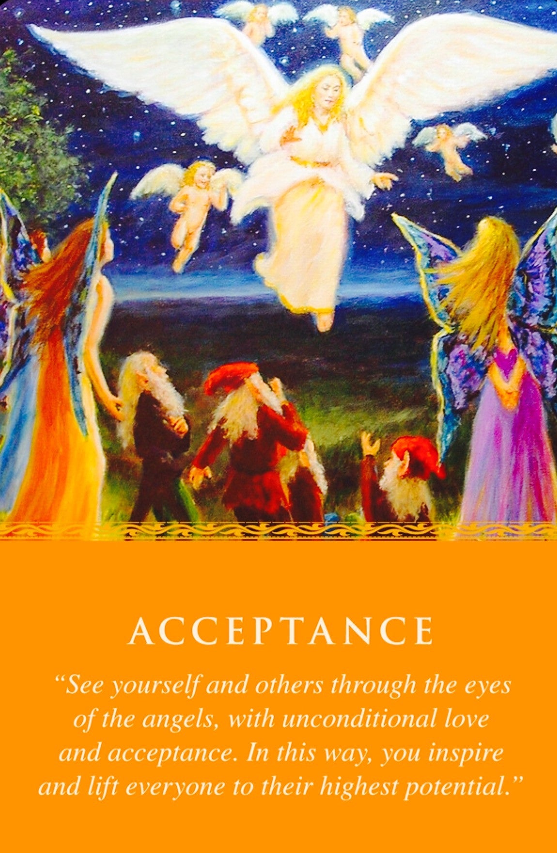 See yourself and others through the eyes of the angels, with unconditional love and acceptance.
