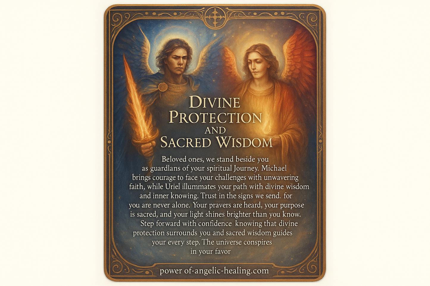 Messages from archangels Michael & Uriel.