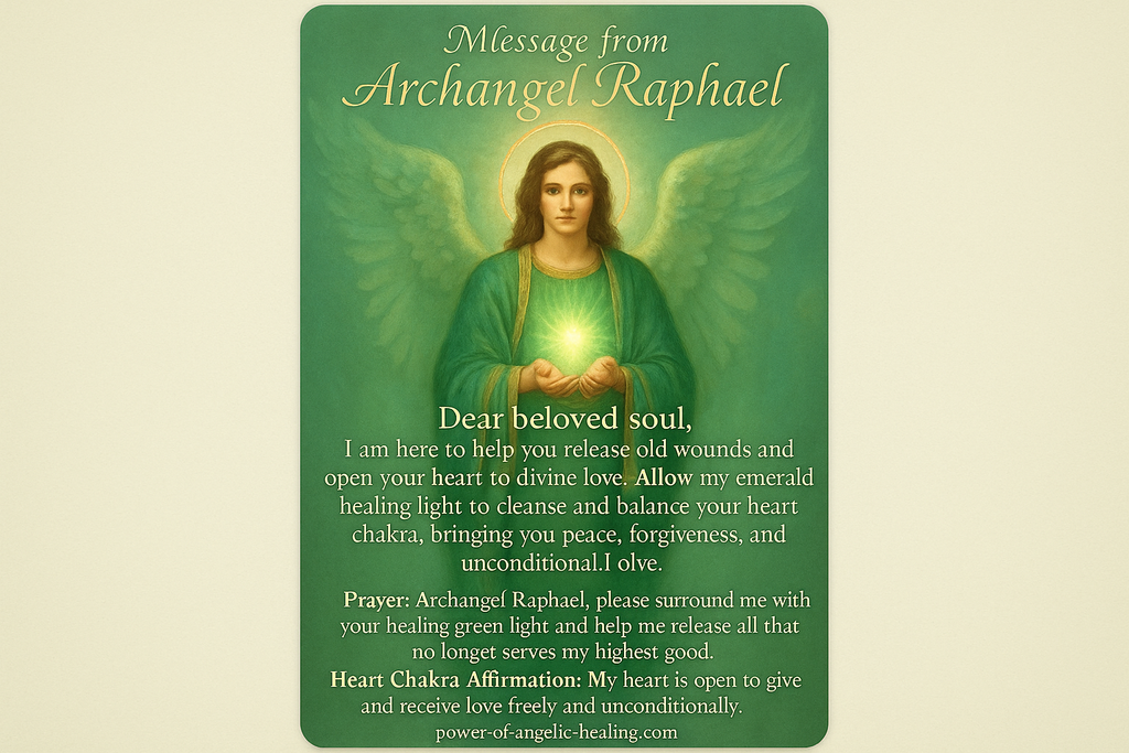 Message from Archangel Raphael