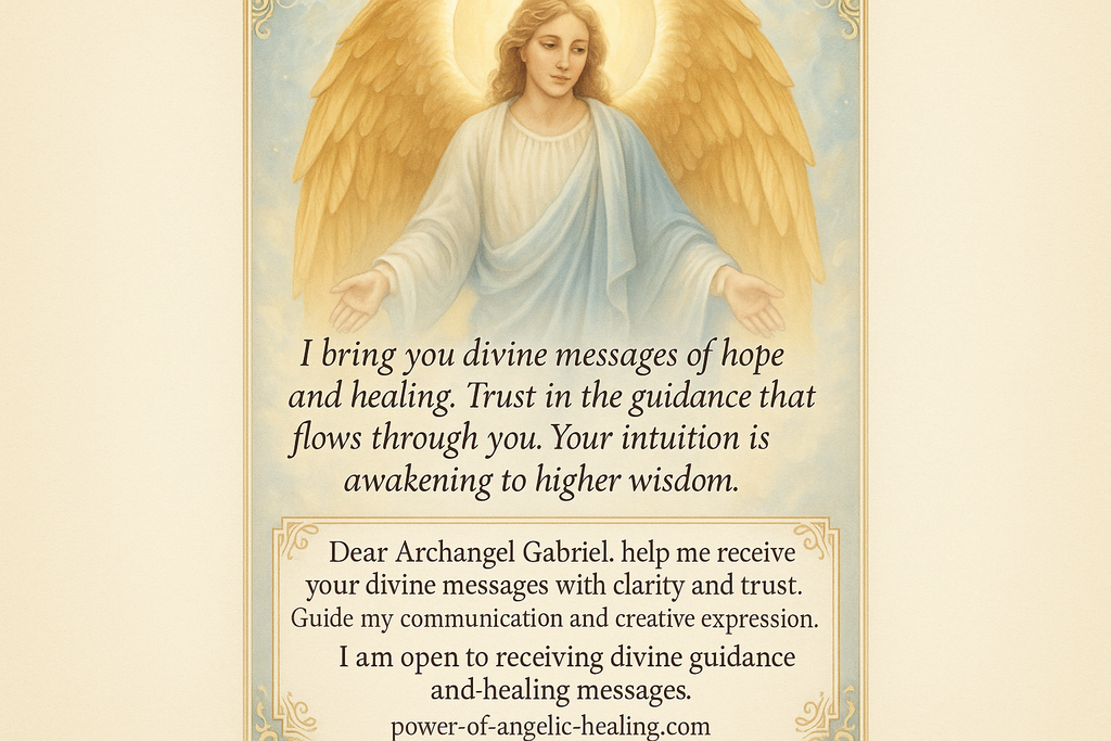 Message from Archangel Gabriel
