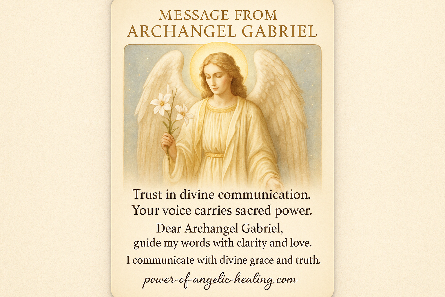 Message from Archangel Gabriel