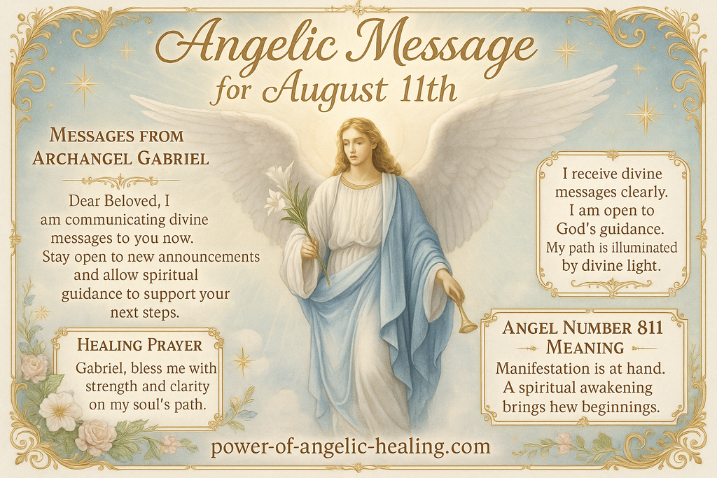 Angelic Message for August 11th.