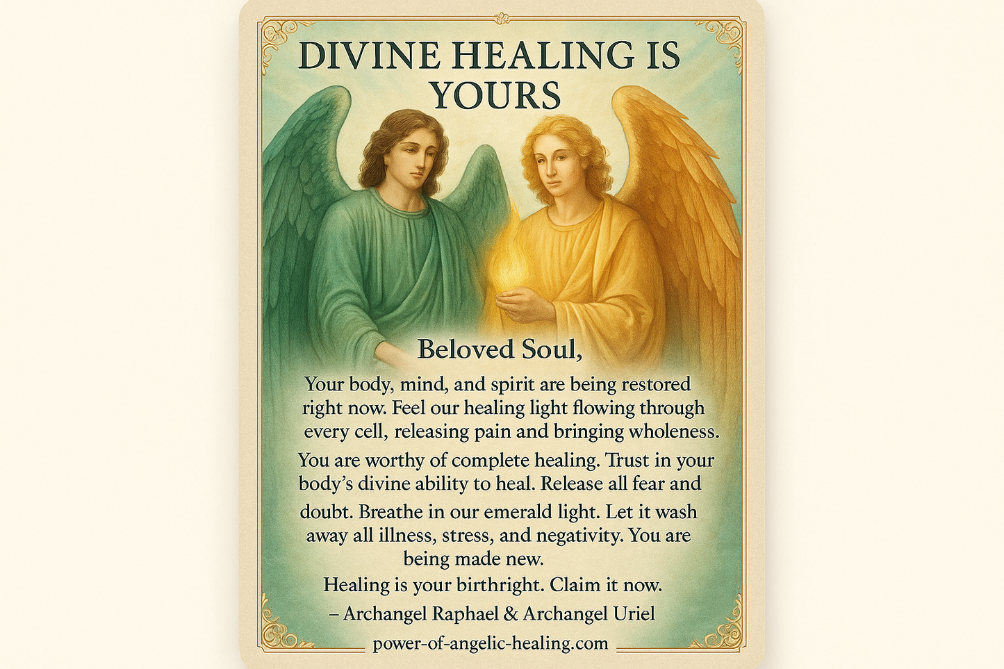 Divine healing is yours. 👼🙏🪽