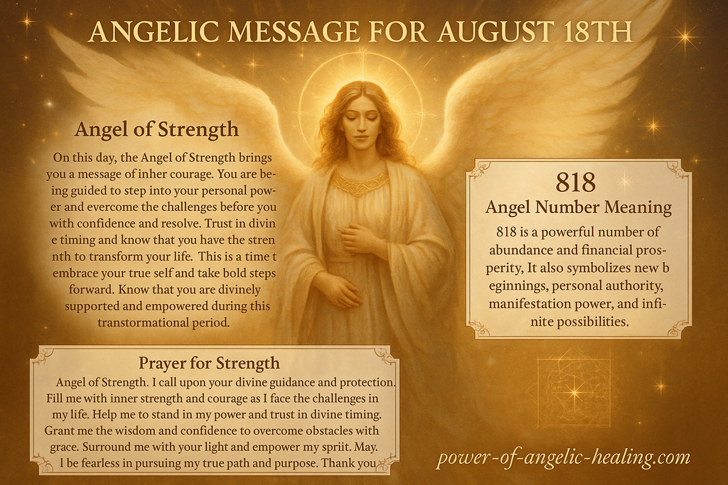 Angelic message for August 18th.