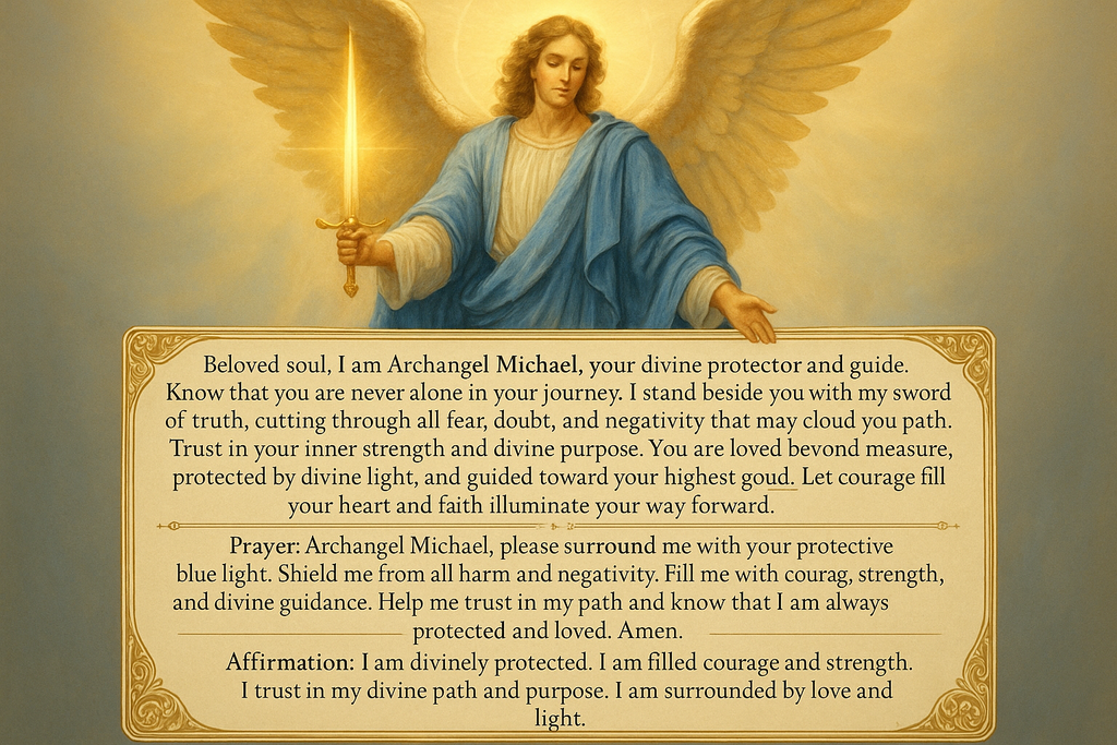 Message from Archangel Michael.