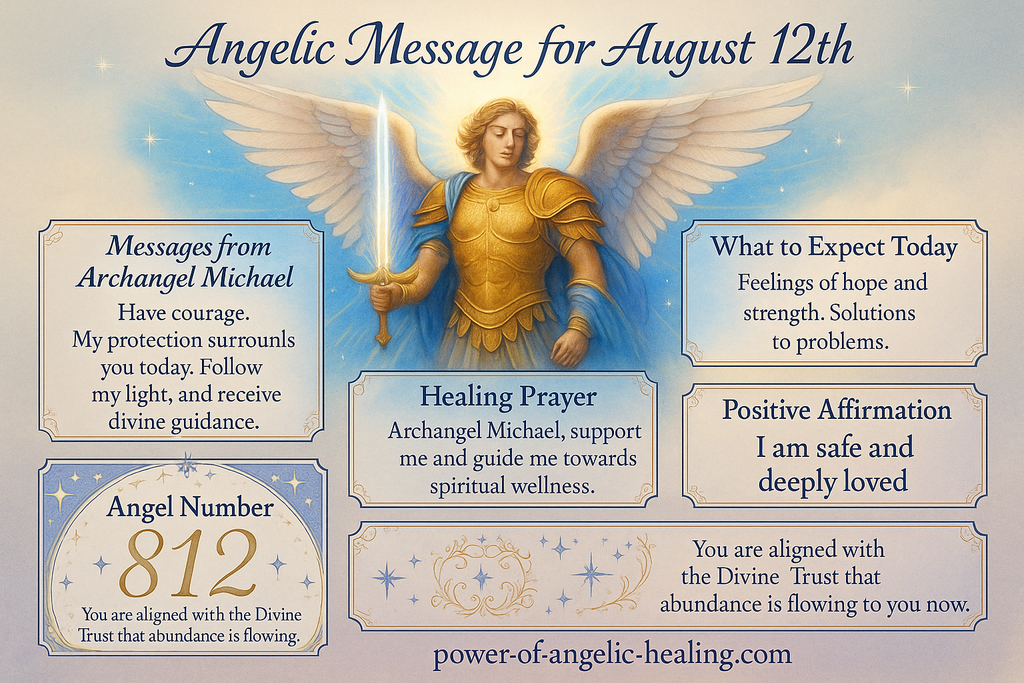 Angelic message for August 12th.