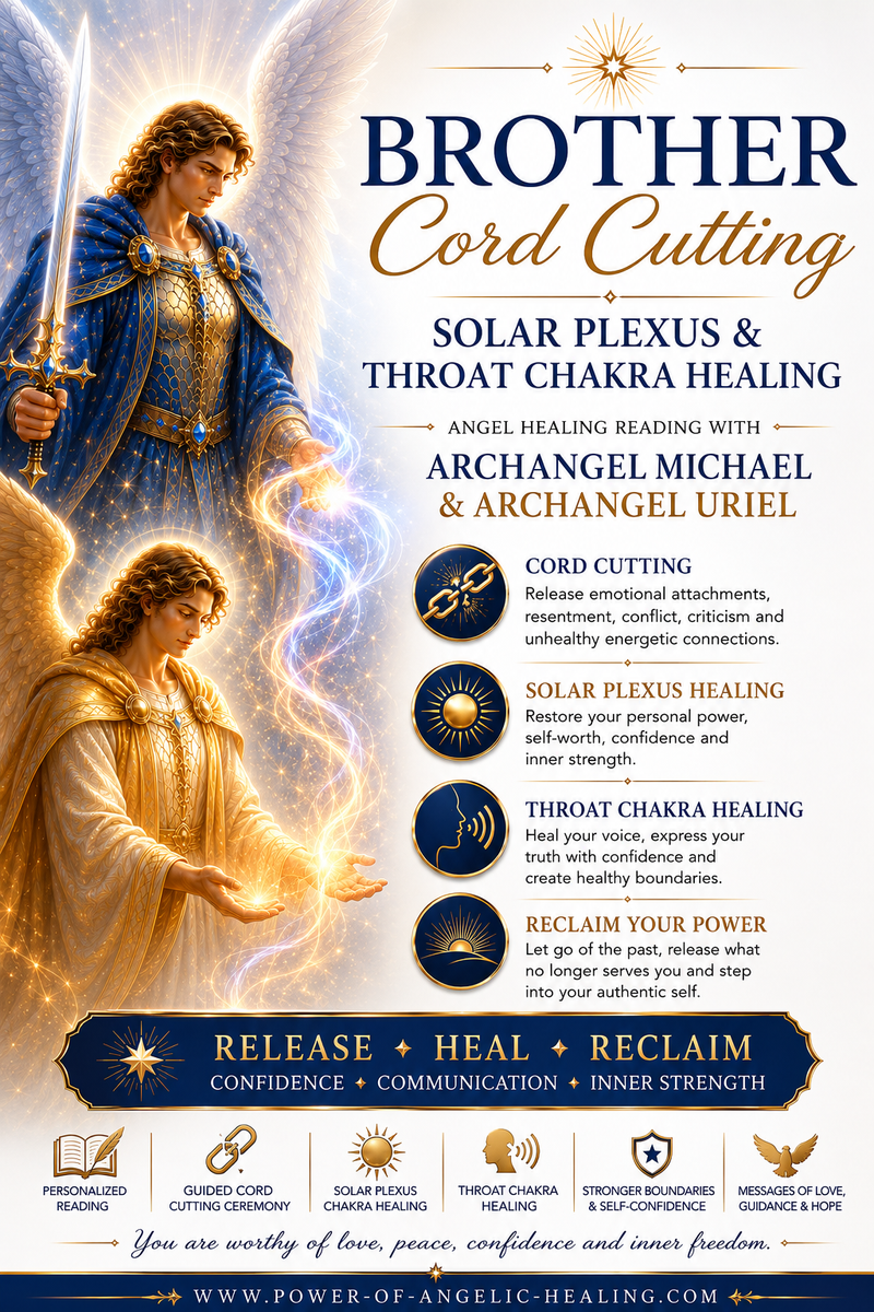 Brother Cord Cutting  Solar Plexus & Throat Chakra Healing